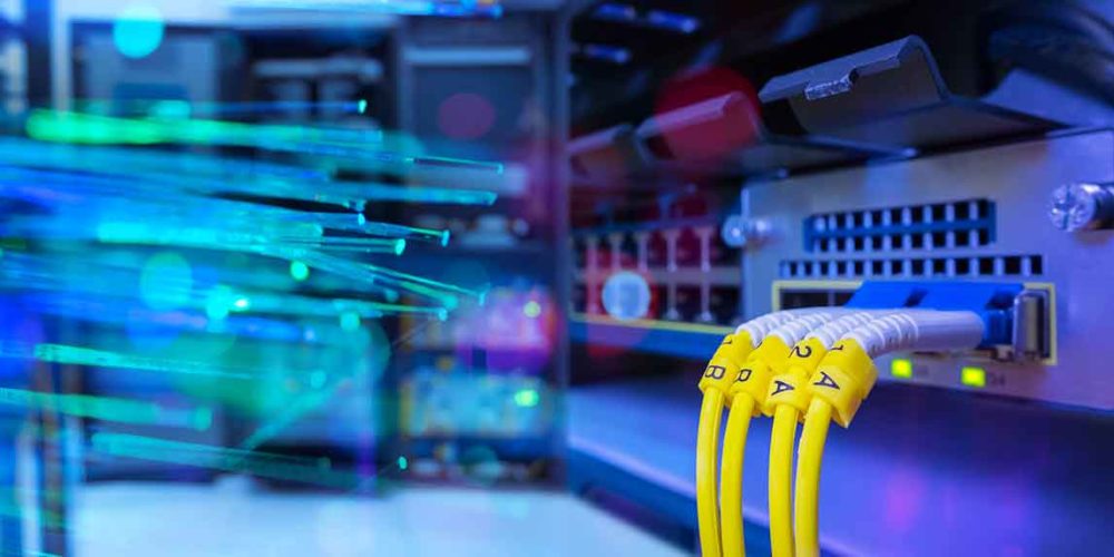 image of fiber optics and cabling